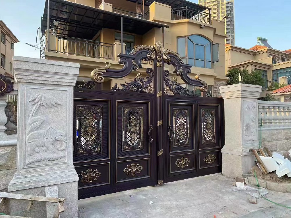 鋁藝電動門-PK8-118